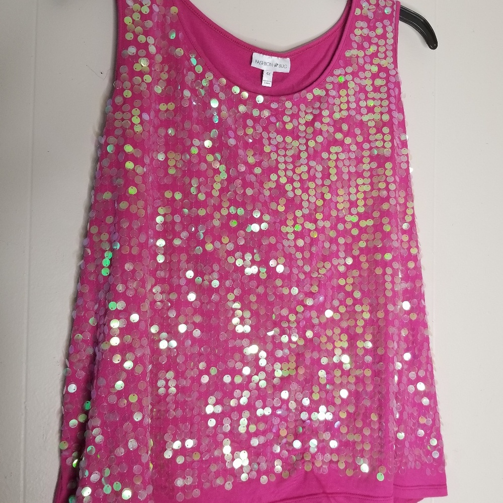 Sequin dressy tank
